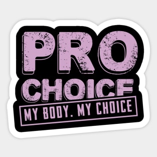 pro choice pink Sticker